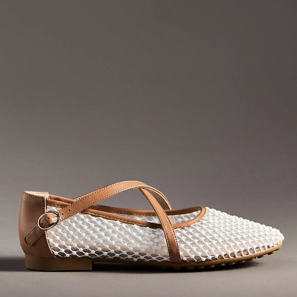 NEW Cecelia New York - Size 10 Women's Mercy Mesh Ballet Flats - Mesh Dot - Picture 2 of 3